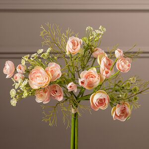 Искусственный букет Ранункулюсы Noelia 40 см светло-розовый EDG фото 3