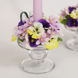 Венок для свечи Fascino Lilla 12 см (EDG, Италия). Артикул: 215985-68