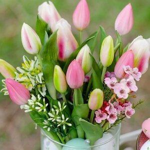 Силиконовые цветы Тюльпаны Piccola Ragazza 5 шт, 28 см розовые EDG фото 3