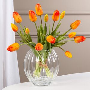 Силиконовые тюльпаны Амадеус 5 шт, 40 см