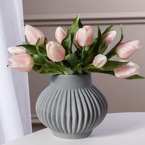 Силиконовые цветы Тюльпаны Piccola Ragazza 5 шт, 28 см нежно-розовые EDG фото 1