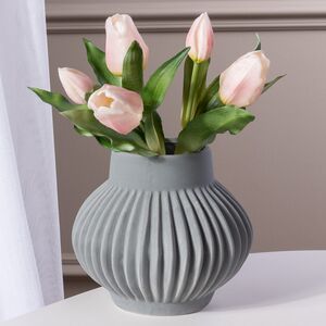 Силиконовые цветы Тюльпаны Piccola Ragazza 5 шт, 28 см нежно-розовые EDG фото 4