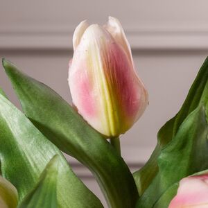 Силиконовые цветы Тюльпаны Piccola Ragazza 5 шт, 28 см розовые EDG фото 5