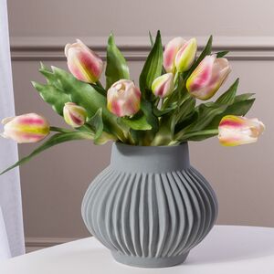 Силиконовые цветы Тюльпаны Piccola Ragazza 5 шт, 28 см розовые EDG фото 1