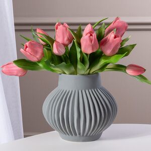 Силиконовые цветы Тюльпаны Piccola Ragazza 5 шт, 28 см бледно-розовые EDG фото 1