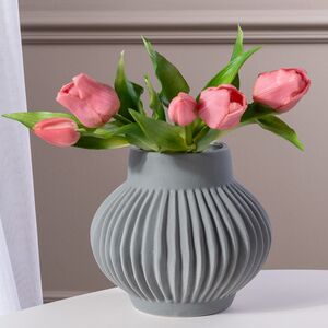 Силиконовые цветы Тюльпаны Piccola Ragazza 5 шт, 28 см бледно-розовые EDG фото 4