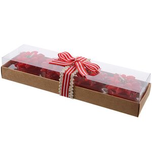 Набор свечей Пуансеттия, 4 см, 4 шт (Kaemingk, Нидерланды). Артикул: 216038