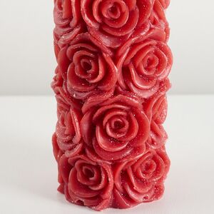 Декоративная свеча Розабелла 14*7 см бордовая Kaemingk фото 4