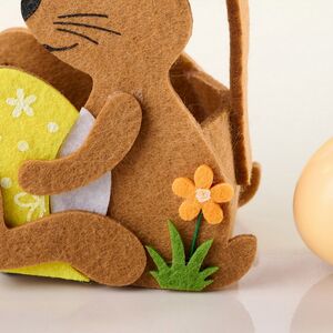 Сумка для подарков Пасхальный Кролик 12*8 см, фетр Breitner (Брайтнер) фото 3