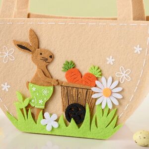 Сумка для подарков Счастливый Кролик 20*12 см, фетр Breitner (Брайтнер) фото 2