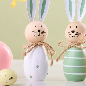 Набор декоративных фигурок Кролики - Первая Зелень 10 см, 2 шт Breitner (Брайтнер) фото 2