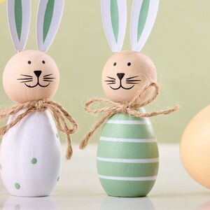 Набор декоративных фигурок Кролики - Первая Зелень 10 см, 2 шт Breitner (Брайтнер) фото 4