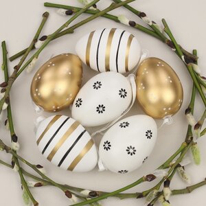 Пасхальные подвески Яйца - Glamorous Easter 6 см, 6 шт Breitner фото 6