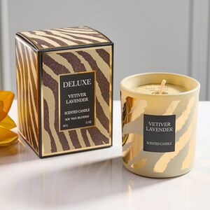 Ароматическая свеча в стакане Deluxe Edition - Лаванда и ветивер 8 см, 28 часов горения Kaemingk фото 6