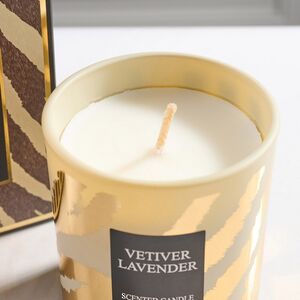 Ароматическая свеча в стакане Deluxe Edition - Лаванда и ветивер 8 см, 28 часов горения Kaemingk фото 5
