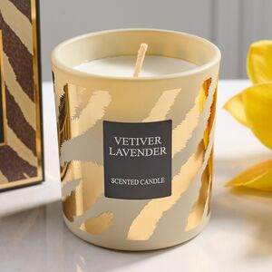 Ароматическая свеча в стакане Deluxe Edition - Лаванда и ветивер 8 см, 28 часов горения Kaemingk фото 2