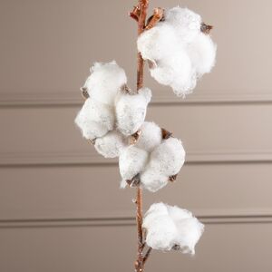 Искусственная ветка Белоснежный Хлопок 100 см Kaemingk (Кейминг) фото 2