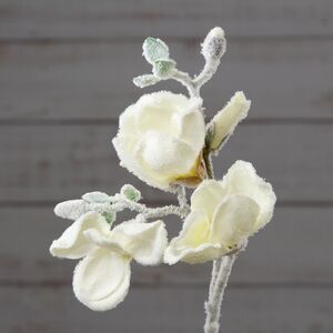 Искусственная магнолия Лилифлора Снежная 50 см, белая (Kaemingk, Нидерланды). Артикул: 220211