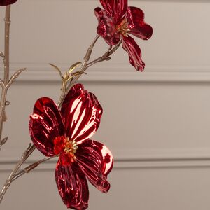 Декоративная ветка Элегантный Кизил 84 см, рубиново-красная Kaemingk (Кейминг) фото 5