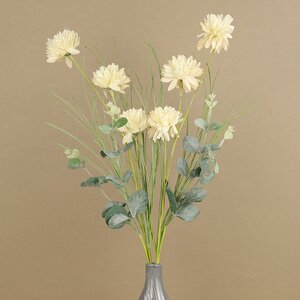 Искусственный букет Florance Garden - Белые Георгины 66 см Kaemingk фото 3
