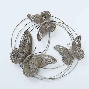 Декоративное панно Silver Morpho 58*56 см (Boltze, Германия). Артикул: 2232800