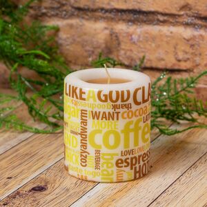 Декоративная арома-свеча Coffee time 8 см, 38 часов горения (Омский Свечной, Россия). Артикул: 2282-свеча