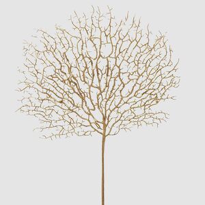 Искусственная ветка Wellington 77*45 см золотая EDG фото 3