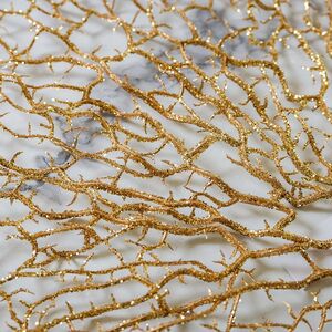 Искусственная ветка Wellington 77*45 см золотая EDG фото 2