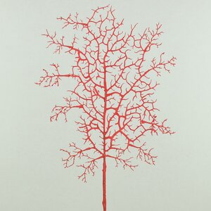 Искусственная ветка Asciutta 63 см красная (EDG, Италия). Артикул: 232186-40