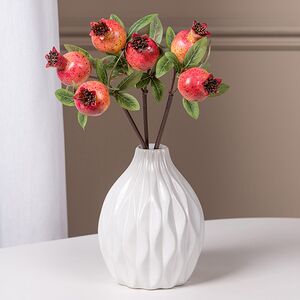 Искусственная ветка Гранат Sharoli Foglie 33 см красная EDG фото 1