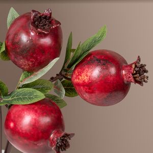 Искусственная ветка Гранат Sharoli 33 см бургунди EDG фото 4