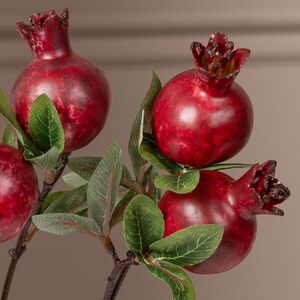 Искусственная ветка Гранат Sharoli Foglie 33 см бургунди EDG фото 4