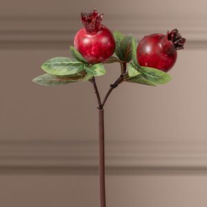 Искусственная ветка Гранат Sharoli Foglie 33 см бургунди EDG фото 3