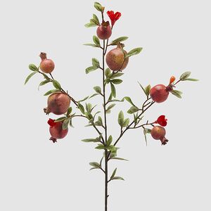 Искусственная ветка Гранат Легрелле 76 см красная EDG фото 5