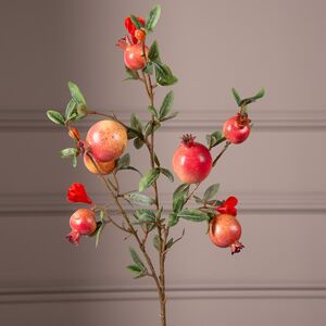 Искусственная ветка Гранат Легрелле 76 см красная EDG фото 3