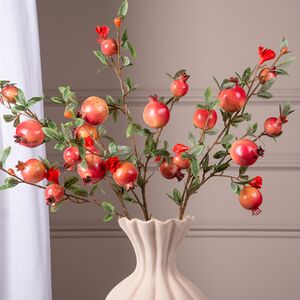 Искусственная ветка Гранат Легрелле 76 см красная EDG фото 4