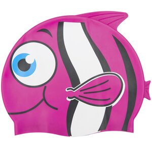 Детская шапочка для плавания Рыбка розовая, 3+