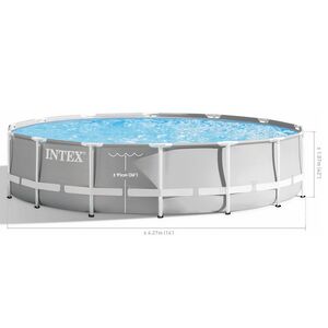 Каркасный бассейн 26720 Intex Prism Frame (Интекс Призм Фрейм) 427*107 см серый, фильтр-насос, аксессуары INTEX (Интекс) фото 7