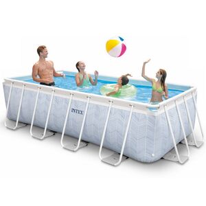 Каркасный бассейн 26780 Intex Chevron Prism Frame (Интекс Шеврон Призм Фрейм) 400*200*100 см, картриджный фильтр, лестница INTEX (Интекс) фото 5