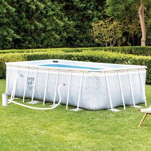 Каркасный бассейн 26780 Intex Chevron Prism Frame (Интекс Шеврон Призм Фрейм) 400*200*100 см, картриджный фильтр, лестница INTEX (Интекс) фото 2