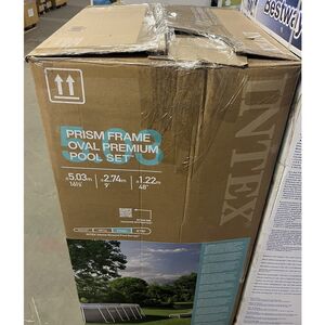 Каркасный овальный бассейн 26796 Intex Prism Frame 503*274*122 см, картриджный фильтр, аксессуары, уцененный INTEX фото 5