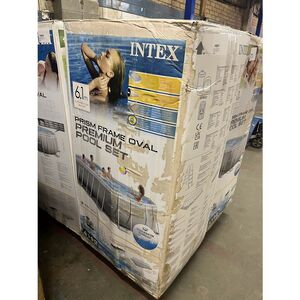 Каркасный овальный бассейн 26798 Intex Prism Frame 610*305*122 см, картриджный фильтр, аксессуары, уцененный INTEX фото 4