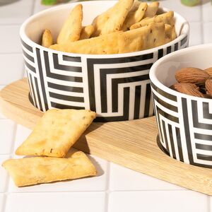 Набор для закусок Black and White 25*10 см, 3 предмета Koopman фото 2