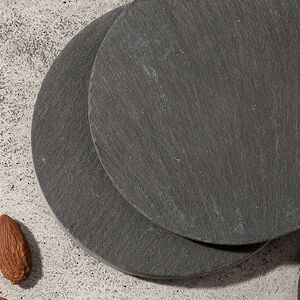 Подставка из сланца 10 см круглая, 4 шт Koopman фото 2