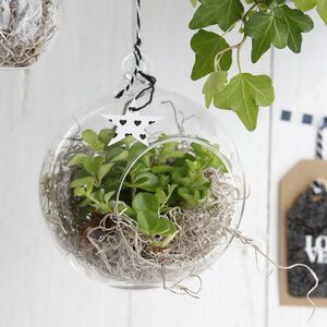 Стеклянный шар для декора Мелоне 12 см (Ideas4Seasons, Нидерланды). Артикул: 28052-4seasons