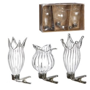Набор стеклянных мини-вазочек на прищепке Монтовия 7 см, 3 шт Ideas4Seasons фото 2