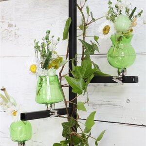 Набор стеклянных мини-вазочек Ольметта 7 см, 3 шт, фисташковый Ideas4Seasons фото 3
