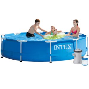 Каркасный бассейн Intex Metal Frame 305*76 см, фильтр-насос INTEX фото 3