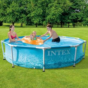 Каркасный бассейн 28208 Intex Metal Frame Beachside 305*76 см, фильтр-насос INTEX фото 1