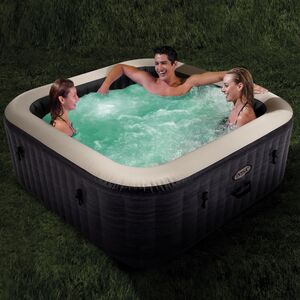 Надувной бассейн-джакузи Intex 28450 Greystone Deluxe 175*71 см, аэромассаж, подсветка (INTEX, Китай). Артикул: 28450